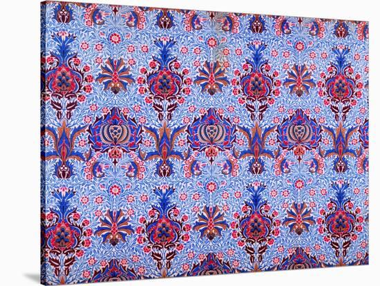 Floral Patterned Wallpaper-William Morris-Stretched Canvas