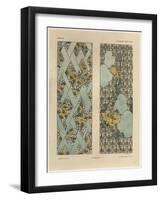 Floral Patterns, from 'Fantaisies Decoratives', engraved by Gillot, Librairie de l'Art, Paris, 1887-Jules Auguste Habert-dys-Framed Giclee Print