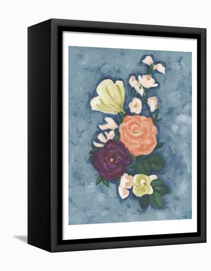 Floral Portrait I-June Vess-Framed Stretched Canvas