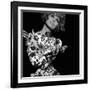 Floral Projection on Model, 1960s-John French-Framed Giclee Print