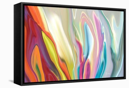 Floral Quest 1-Rabi Khan-Framed Stretched Canvas