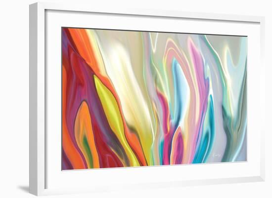 Floral Quest 1-Rabi Khan-Framed Art Print