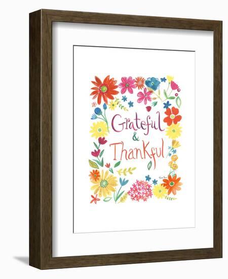 Floral Quote II-Farida Zaman-Framed Art Print