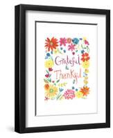 Floral Quote II-Farida Zaman-Framed Art Print