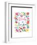 Floral Quote III-Farida Zaman-Framed Art Print