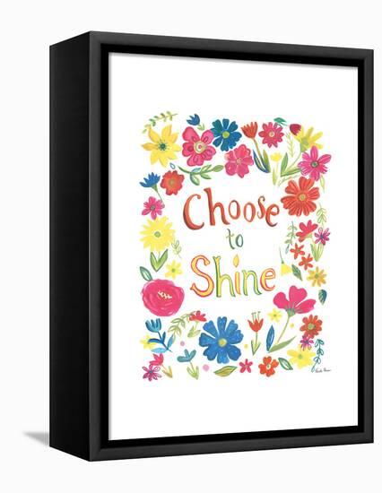 Floral Quote IV-Farida Zaman-Framed Stretched Canvas