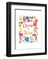 Floral Quote IV-Farida Zaman-Framed Art Print