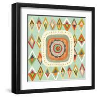 Floral Retro 3 Bloom-Richard Faust-Framed Art Print