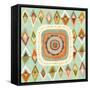 Floral Retro 3 Bloom-Richard Faust-Framed Stretched Canvas