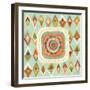 Floral Retro 3 Bloom-Richard Faust-Framed Art Print