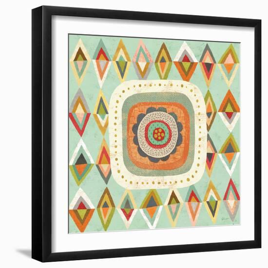 Floral Retro 3 Bloom-Richard Faust-Framed Art Print