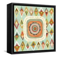 Floral Retro 3 Bloom-Richard Faust-Framed Stretched Canvas