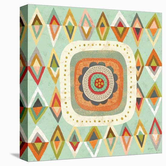 Floral Retro 3 Bloom-Richard Faust-Stretched Canvas