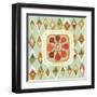 Floral Retro 3 Squared-Richard Faust-Framed Art Print