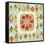 Floral Retro 3 Squared-Richard Faust-Framed Stretched Canvas