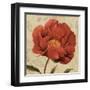 Floral Romance II C-Lisa Audit-Framed Art Print