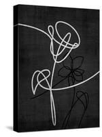 Floral Scribble 2-Denise Brown-Stretched Canvas