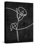 Floral Scribble 2-Denise Brown-Stretched Canvas