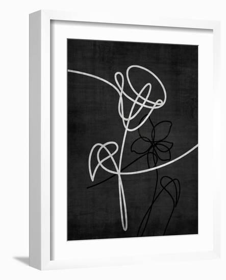 Floral Scribble 2-Denise Brown-Framed Art Print