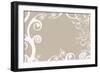 Floral Scroll-chughes-Framed Art Print