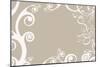 Floral Scroll-chughes-Mounted Premium Giclee Print