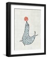 Floral Sealion-Lisa Stickley-Framed Giclee Print