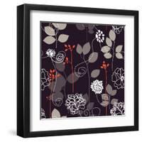 Floral Seamless Background-Danussa-Framed Art Print