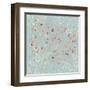 Floral Seamless Pattern with Blooming Branches in Springtime-Milovelen-Framed Art Print