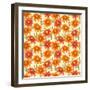 Floral Seamless Pattern with Colorful Flowers-hoverfly-Framed Art Print