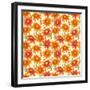 Floral Seamless Pattern with Colorful Flowers-hoverfly-Framed Art Print