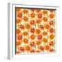 Floral Seamless Pattern with Colorful Flowers-hoverfly-Framed Art Print