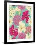 Floral Seamless Pattern with Flowers in Watercolor Style-hoverfly-Framed Art Print