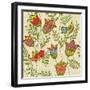 Floral Seamless-gollli-Framed Art Print