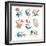 Floral Set-lenlis-Framed Premium Giclee Print