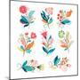 Floral Set-lenlis-Mounted Premium Giclee Print