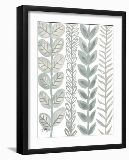 Floral Shades of Gray II-Elizabeth Medley-Framed Art Print