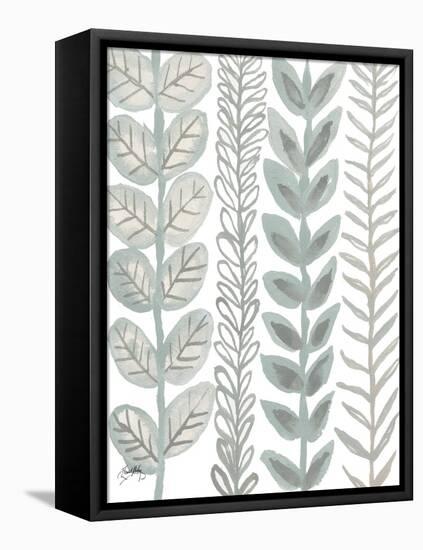 Floral Shades of Gray II-Elizabeth Medley-Framed Stretched Canvas