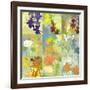 Floral Shadows-9 Patch-Jan Weiss-Framed Art Print