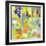 Floral Shadows-9 Patch-Jan Weiss-Framed Art Print