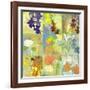 Floral Shadows-9 Patch-Jan Weiss-Framed Art Print