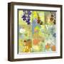 Floral Shadows-9 Patch-Jan Weiss-Framed Art Print