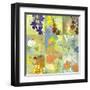 Floral Shadows-9 Patch-Jan Weiss-Framed Art Print