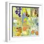 Floral Shadows-9 Patch-Jan Weiss-Framed Art Print