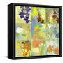 Floral Shadows-9 Patch-Jan Weiss-Framed Stretched Canvas