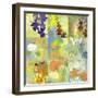 Floral Shadows-9 Patch-Jan Weiss-Framed Art Print