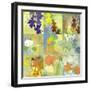 Floral Shadows-9 Patch-Jan Weiss-Framed Art Print