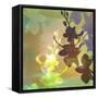 Floral Shadows-Jan Weiss-Framed Stretched Canvas