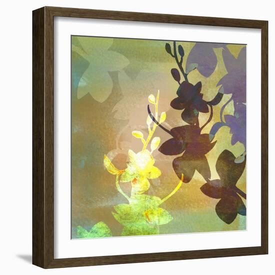 Floral Shadows-Jan Weiss-Framed Art Print