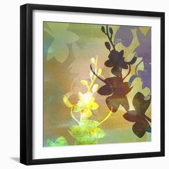 Floral Shadows-Jan Weiss-Framed Art Print