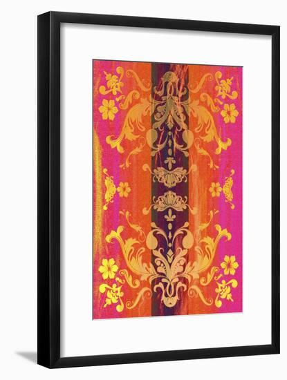 Floral Shapes Original X-Fernando Palma-Framed Giclee Print